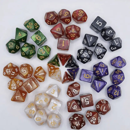 Pearl Dice - 7 Polyhedral