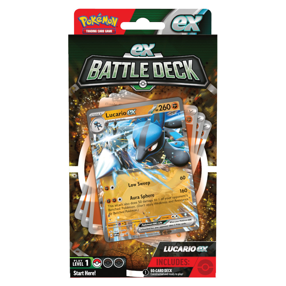 Pokémon Ampharos EX or Lucario EX Battle Deck