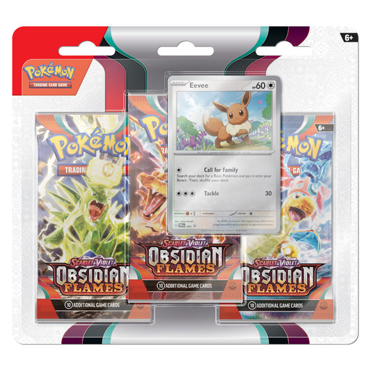 Pokemon Scarlet & Violet 3: Obsidian Flames 3-pack blister