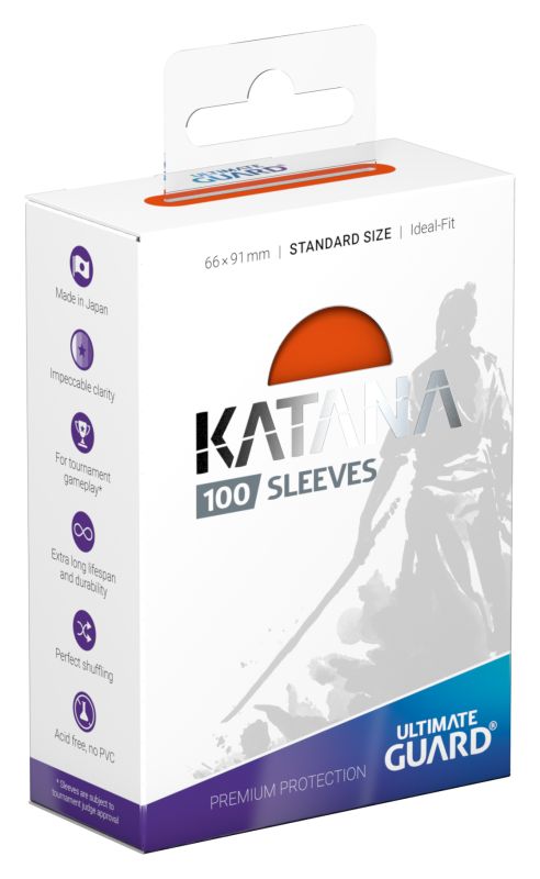 Ultimate Guard Katana Sleeves Standard Size Orange (100)