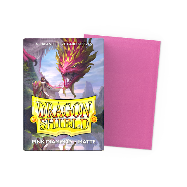 Dragon Shield Matte  Japanese Sleeves Pink Diamond  (60 ct. in box)