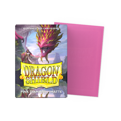 Dragon Shield Matte  Japanese Sleeves Pink Diamond  (60 ct. in box)