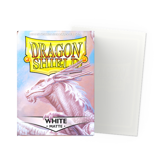 Dragon Shield Standard Sleeves Matte White (100ct.)