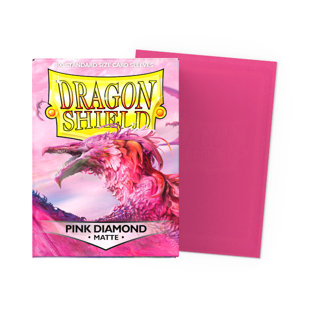 Dragon Shield Sleeves - Standard size Matte Pink Diamond