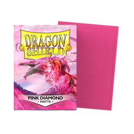 Dragon Shield Sleeves - Standard size Matte Pink Diamond