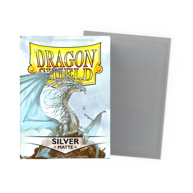 Dragon Shield Matte Standard Sleeves Silver