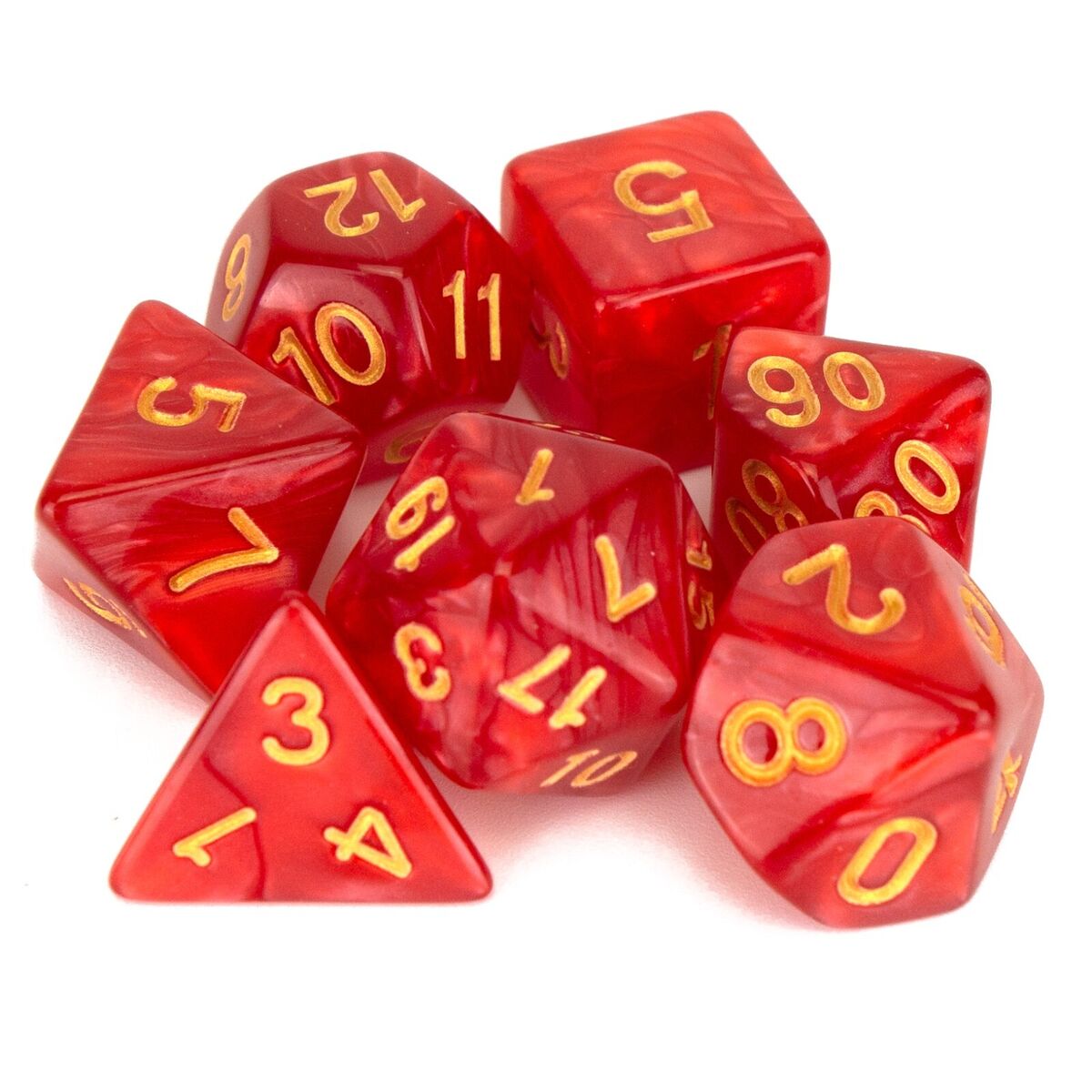 Pearl Dice - 7 Polyhedral