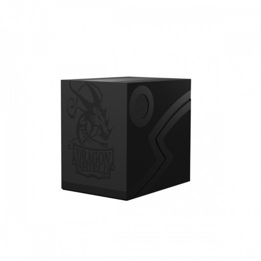 Dragon Shield Double Shell Deck Box - Shadow Black