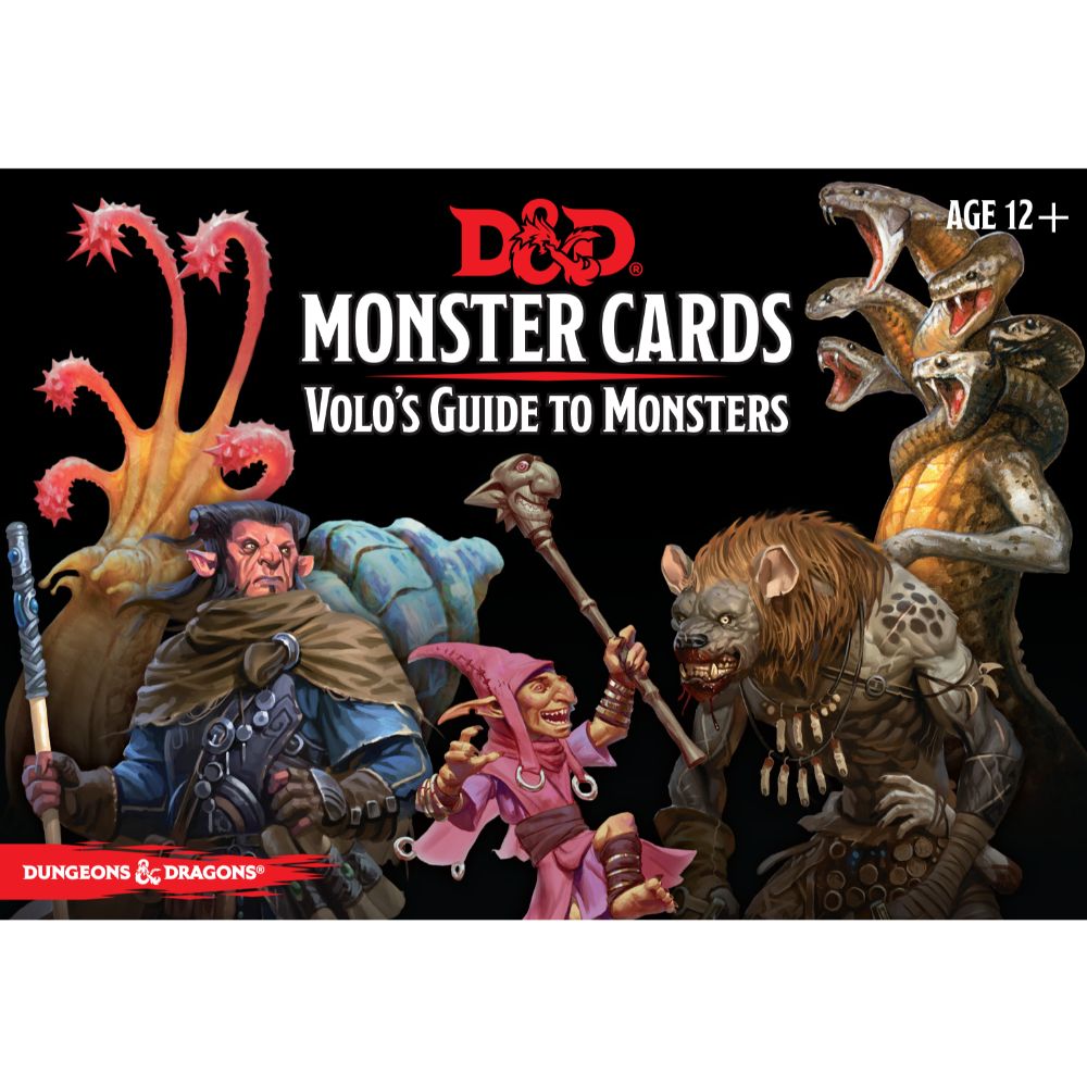 D&D Spellbook Monster Cards Volo's Guide to Monsters