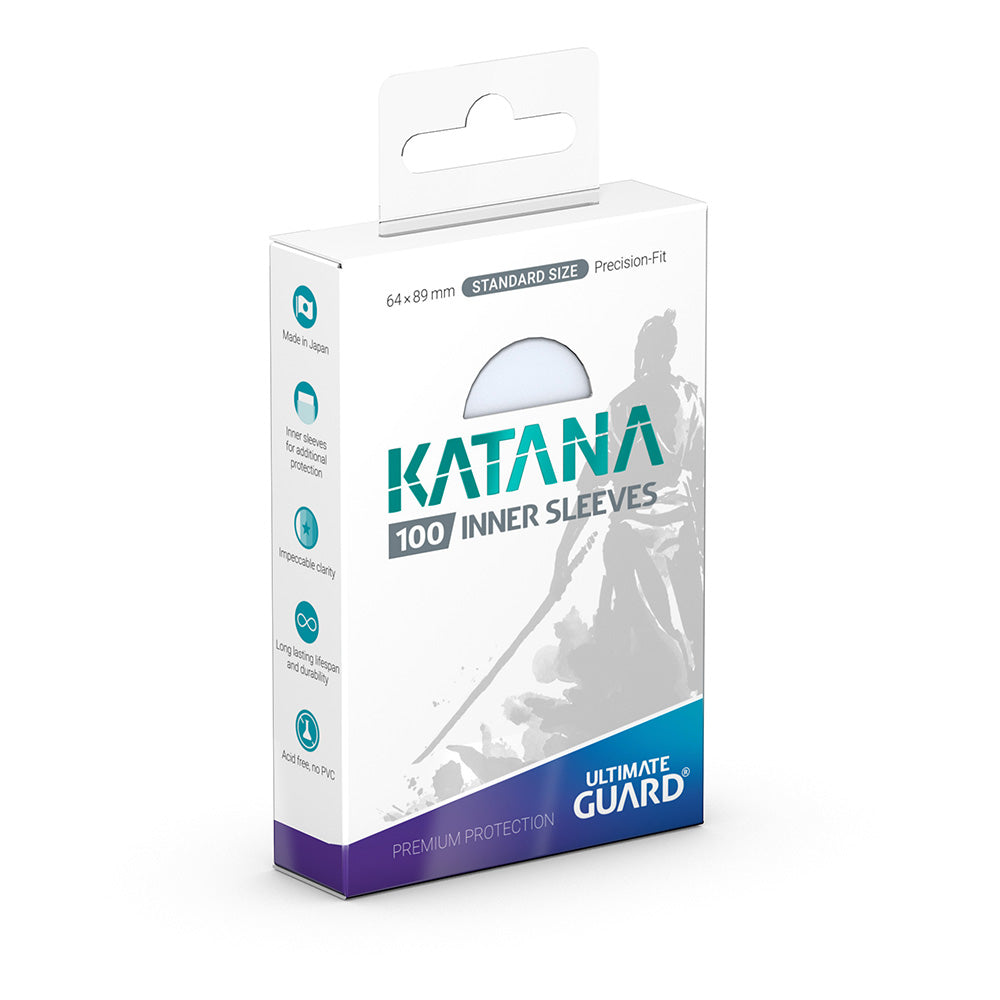 Ultimate Guard Katana Inner Sleeves Std. Size Clear (100)